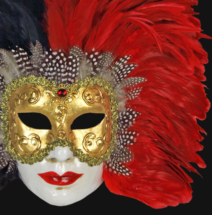 Volto Piume Sera - Black & Red