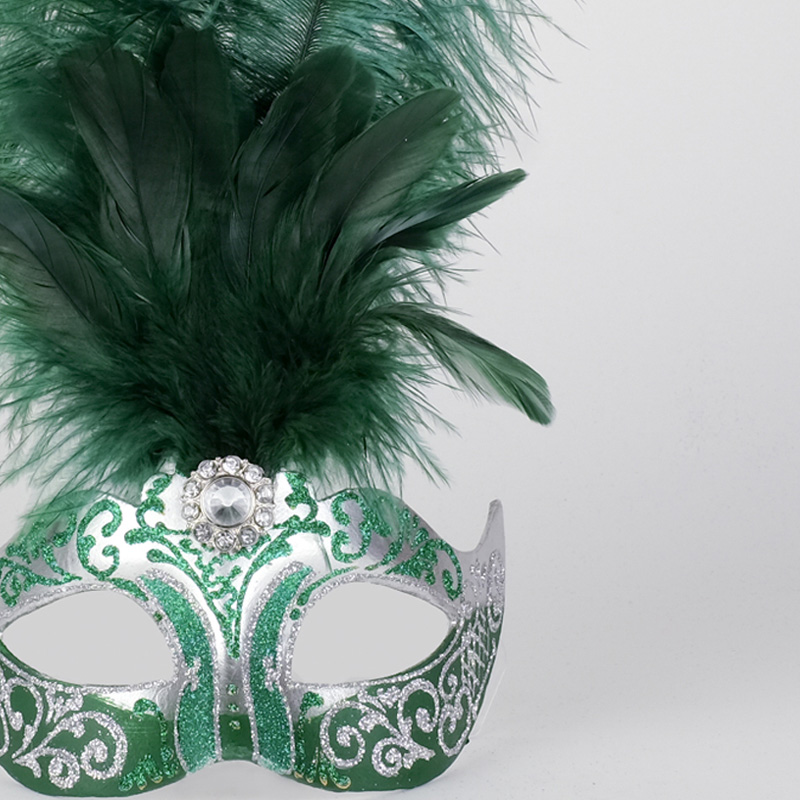 Piume Stella - Silver & Green