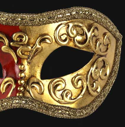 Colombina Mezza - Black/Red/Blue