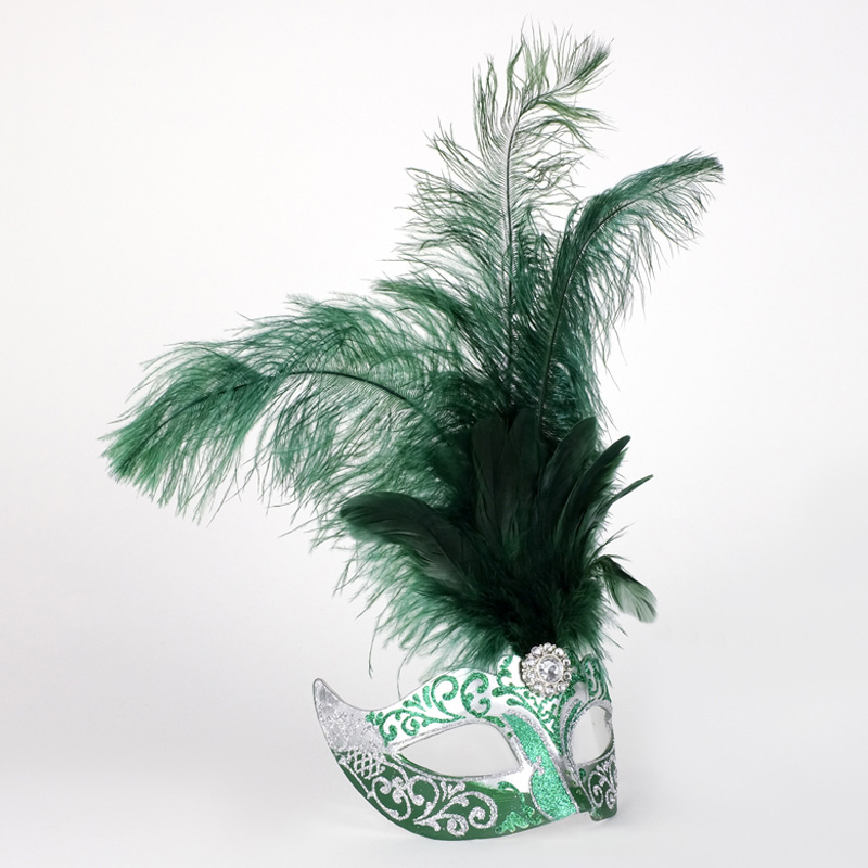 Piume Stella - Silver & Green