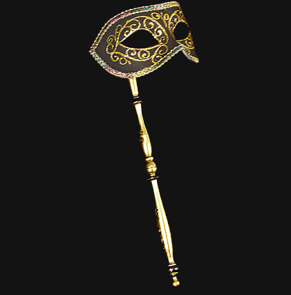 Colombina Stick Mask - Black