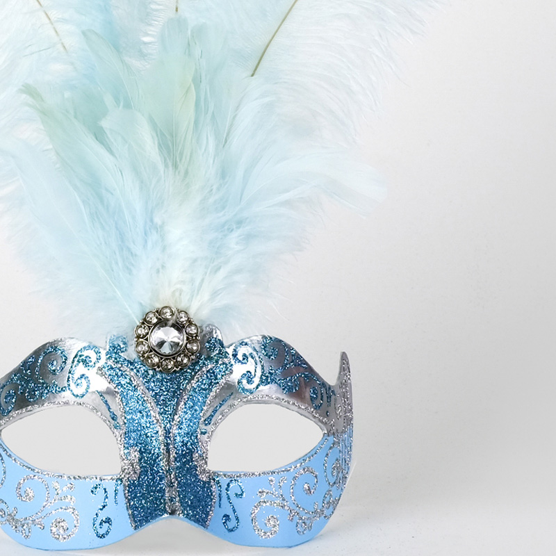 Piume Stella - Silver & SkyBlue